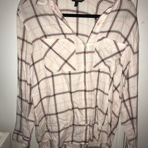 pink plaid shirt